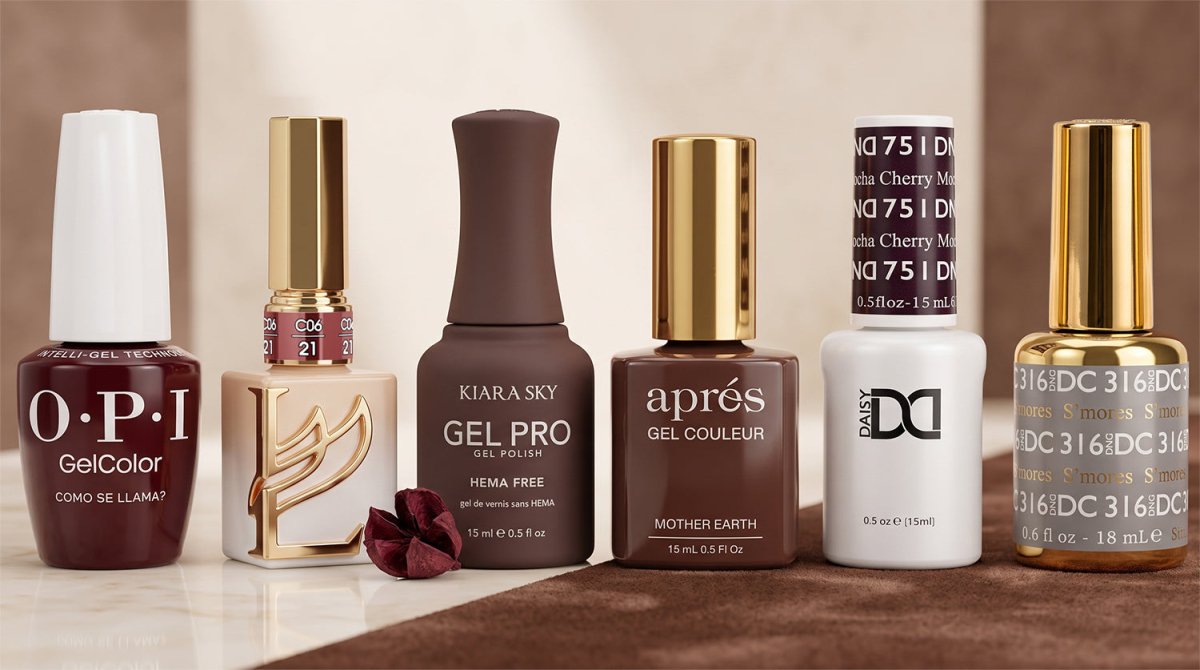 BROWN/MOCHA GEL COLORS - DTK Nail Supply
