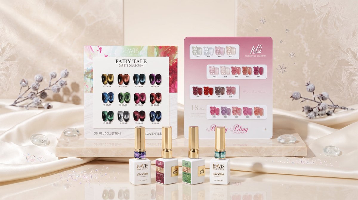CAT EYE & GLITTER GEL - WINTER/ HOLIDAYS COLORS - DTK Nail Supply