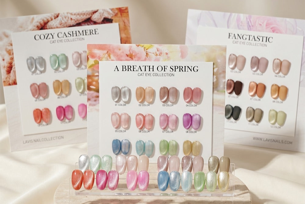 Cat Eye Gel Polish | 9D, Diamond & Rainbow Magnetic Effects | DTK Nail Supply
