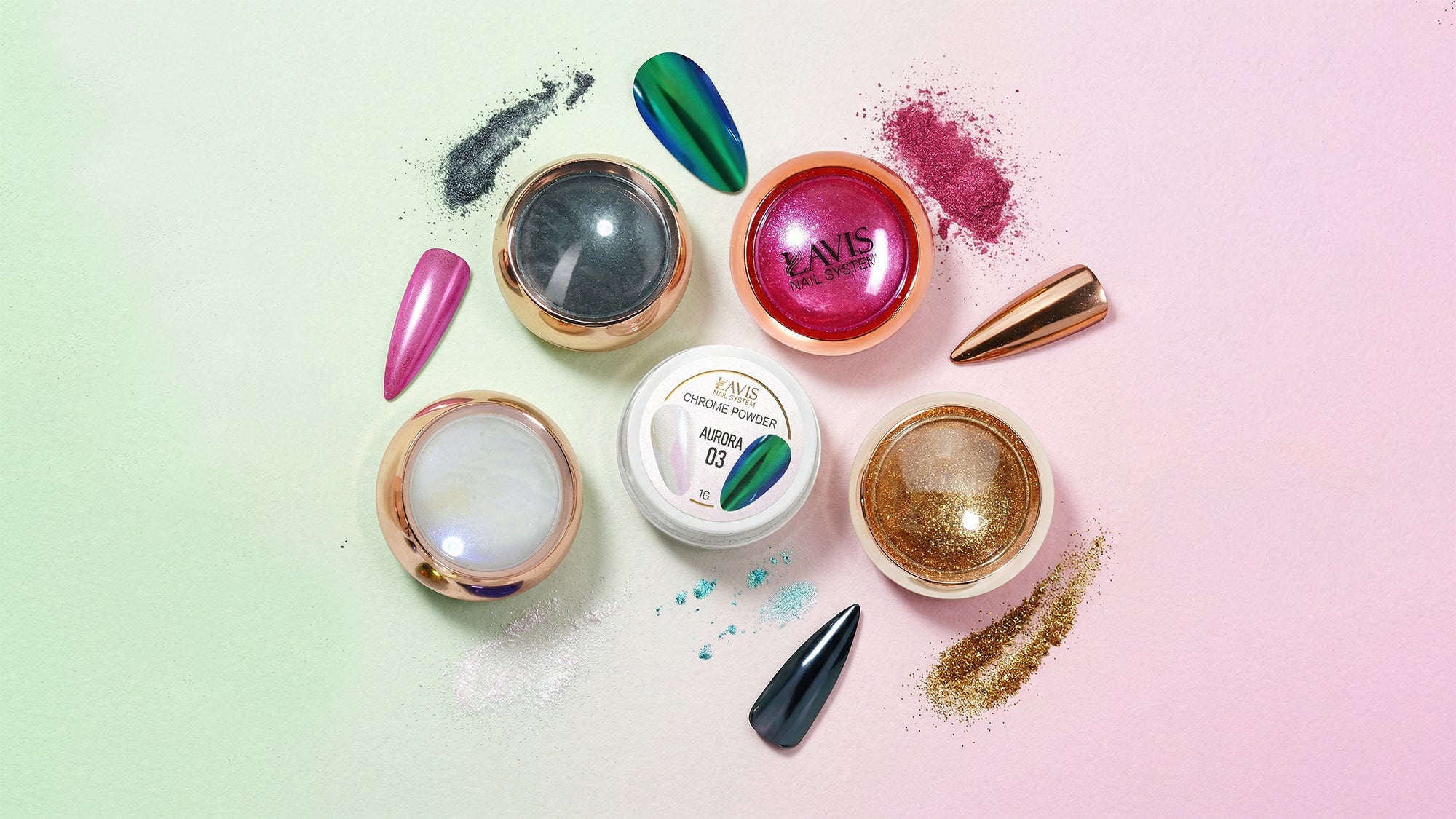 CHROME NAIL POWDER - DTK Nail Supply