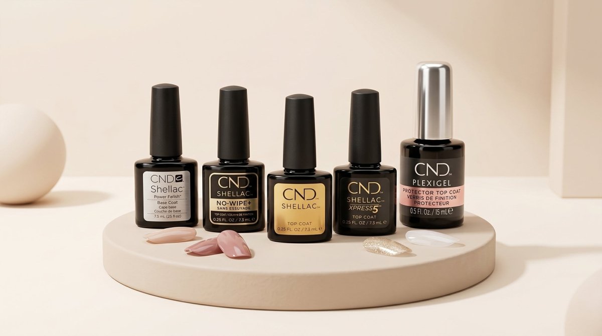 CND Shellac Base & Top Coats | No-Wipe, Duraforce & Epic Smoothing - DTK Nail Supply