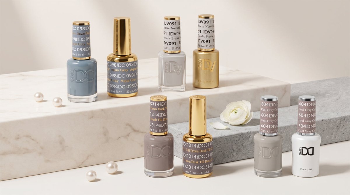 DND Gray Colors - DTK Nail Supply