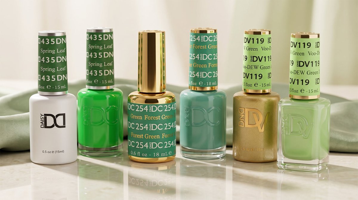 DND Green Colors - DTK Nail Supply