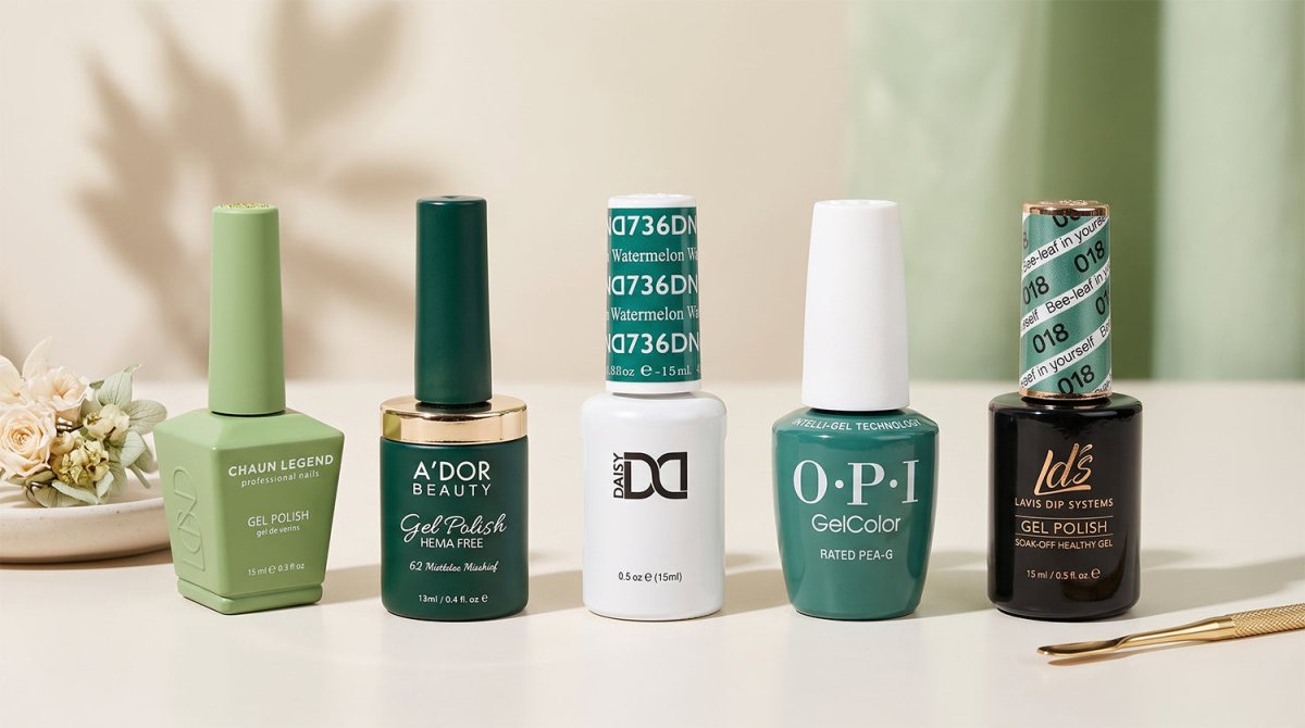 GEL COLORS - GREEN - DTK Nail Supply