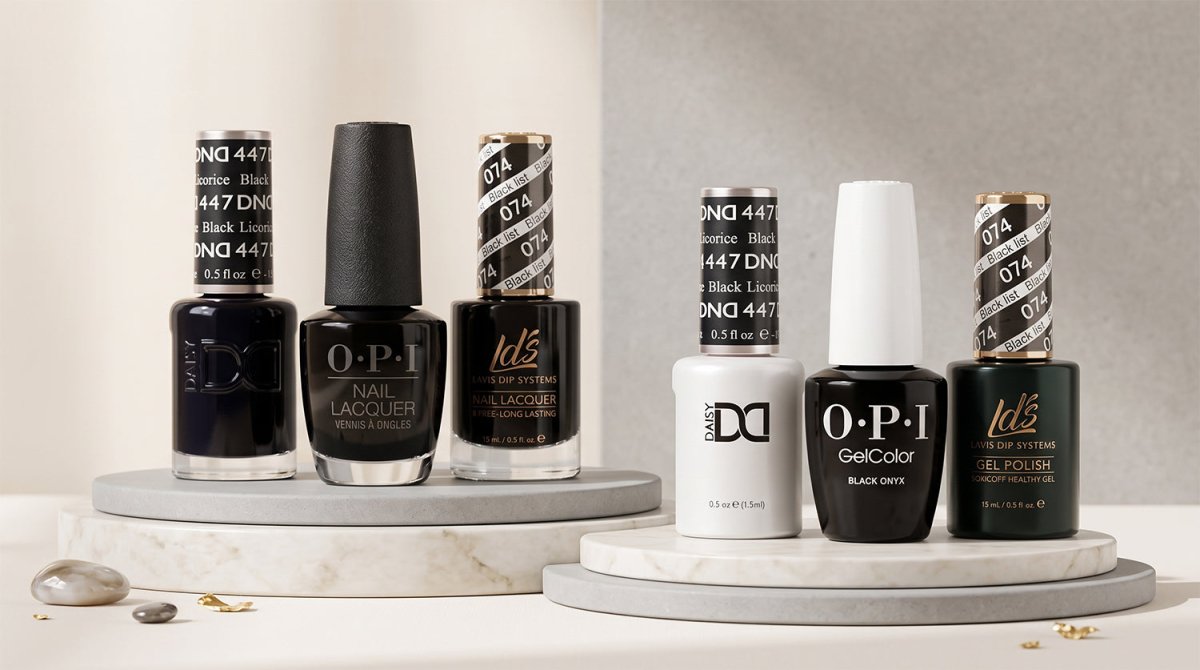 GEL & LACQUER - BLACK - DTK Nail Supply