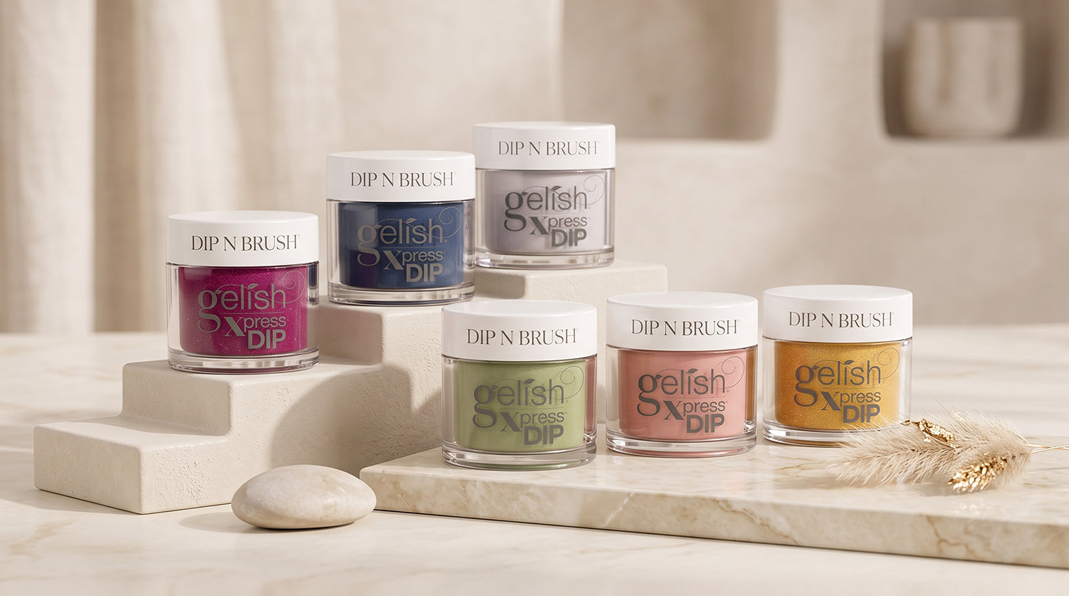 GELISH COLOR ACRYLIC & DIPPING POWDER - 1.5oz - DTK Nail Supply