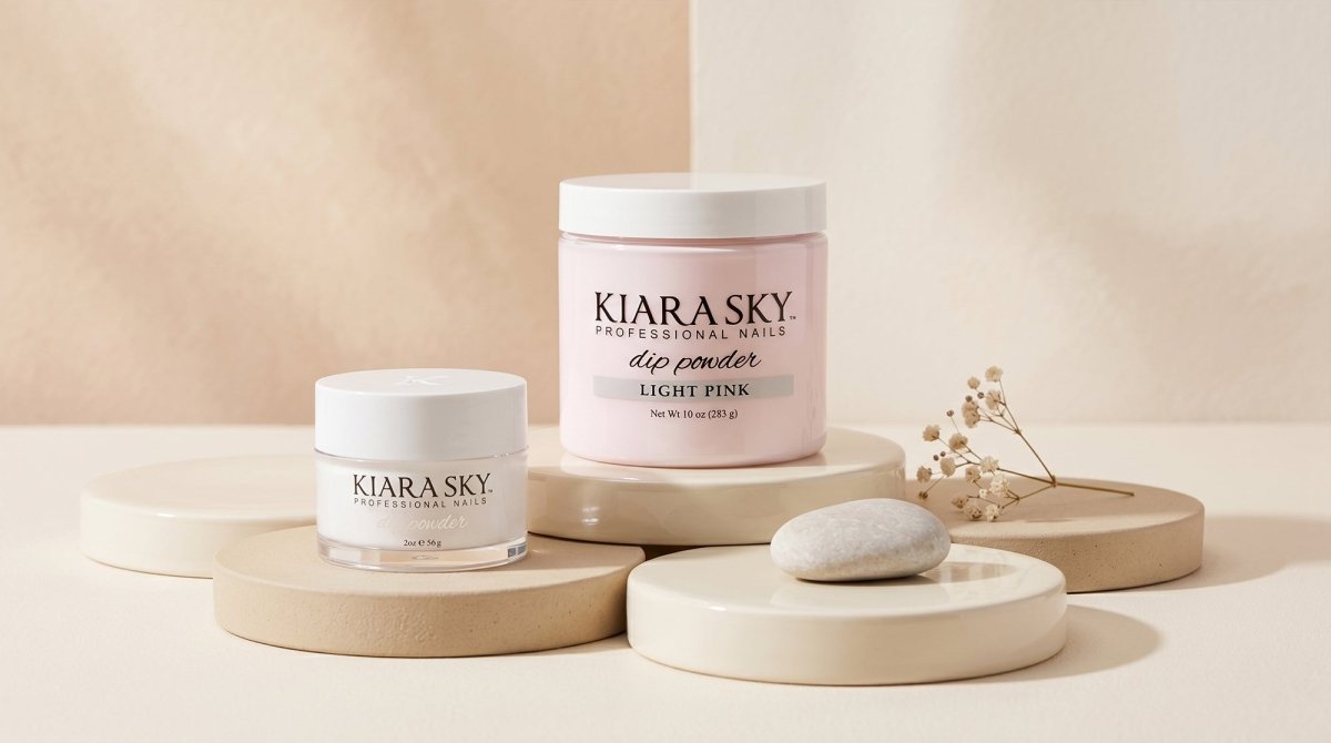 KIARA SKY PINK & WHITE DIPPING POWDER - DTK Nail Supply
