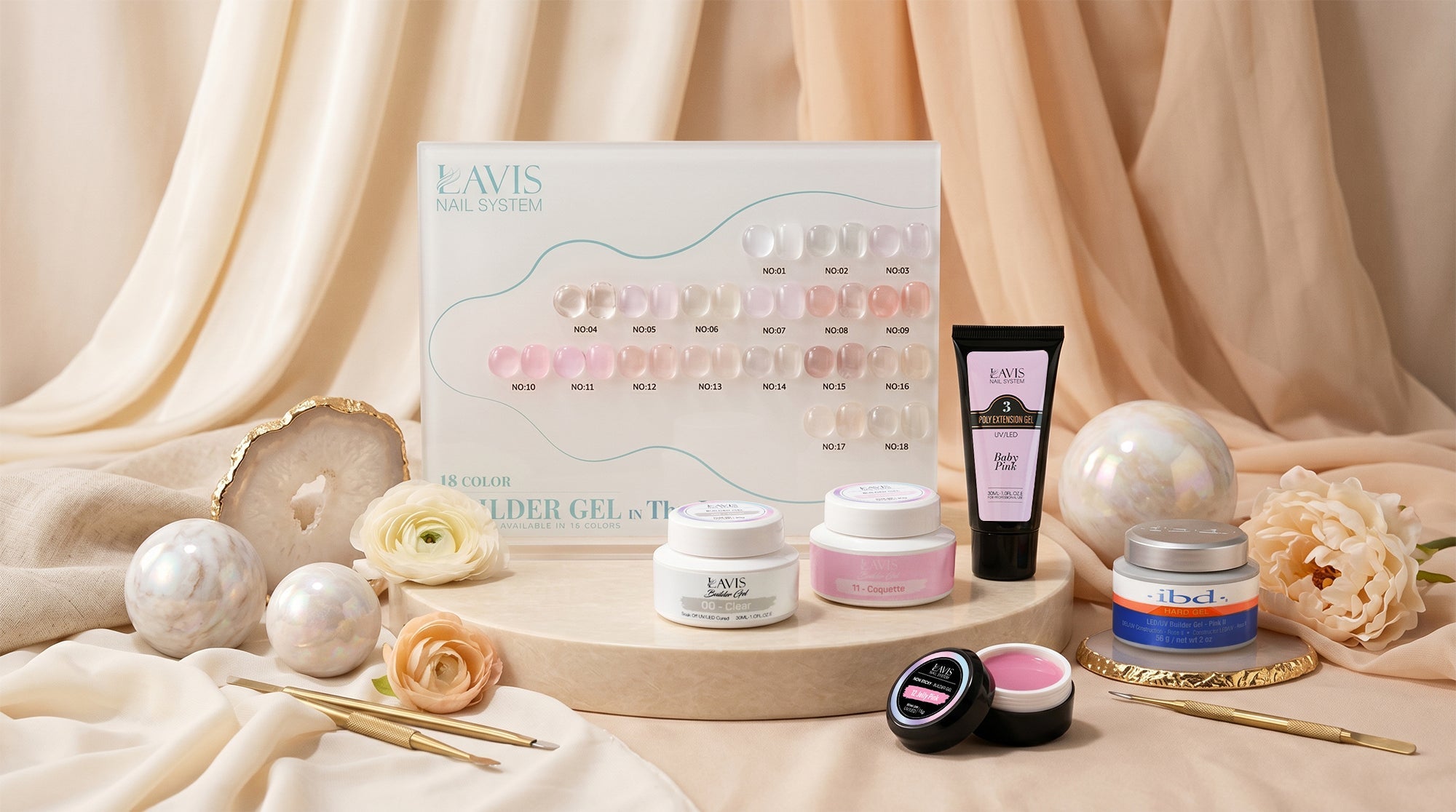 Lavis Builder Gel In The Jar Collection - DTK Nail Supply