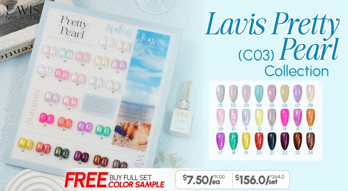 LAVIS C03 Pretty in Pearl Collection - DTK Nail Supply