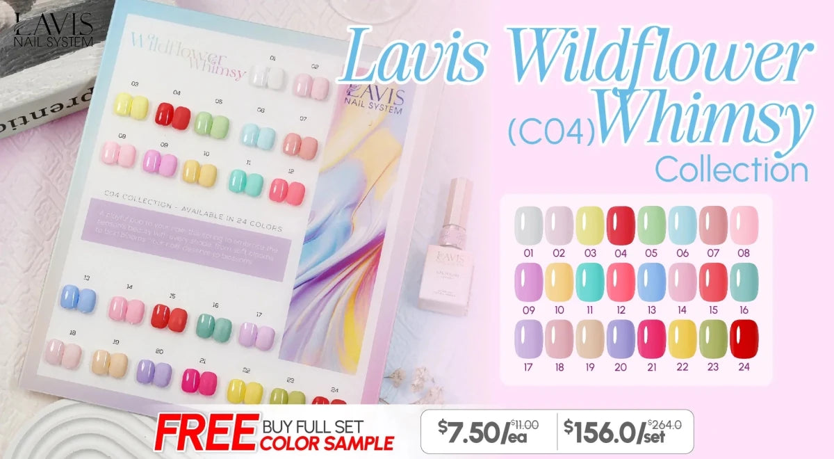 LAVIS C04 Wildflower Whimsy Collection - DTK Nail Supply