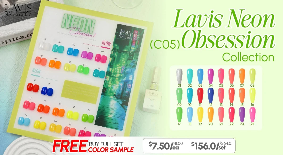 LAVIS C05 Neon Obsession Collection - DTK Nail Supply