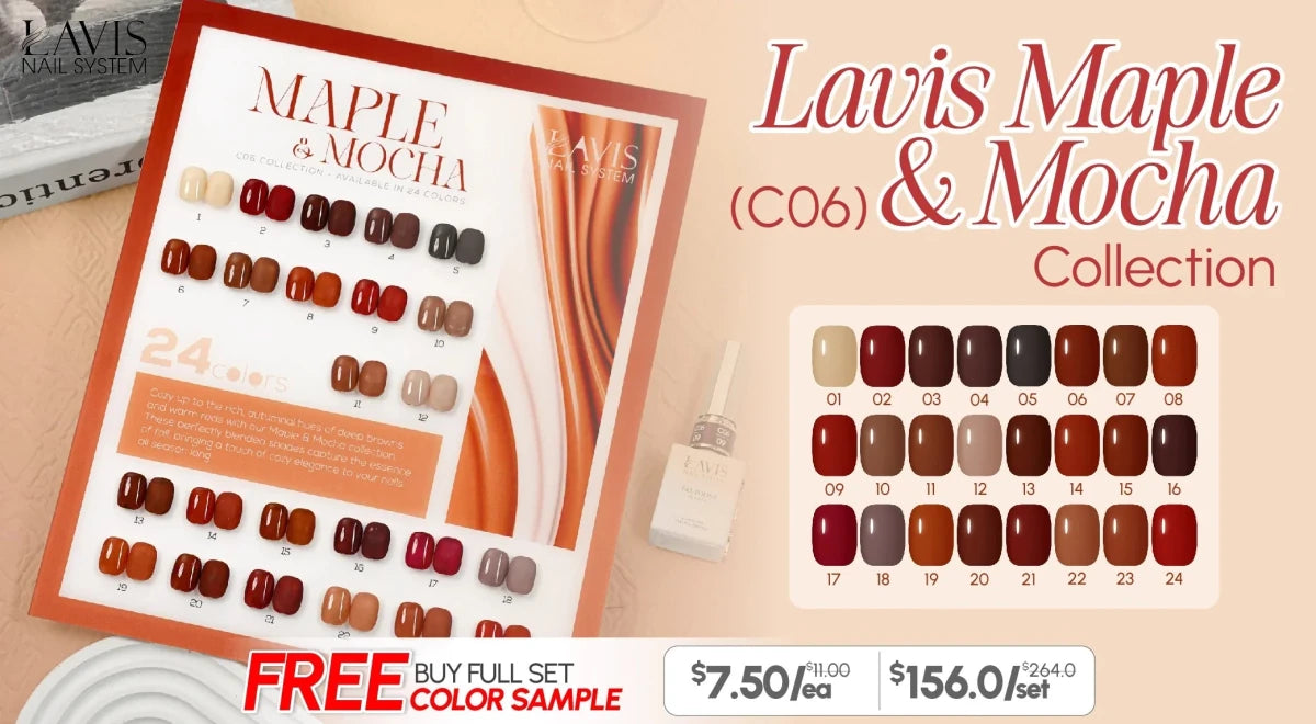 LAVIS C06 Maple & Mocha Collection - DTK Nail Supply