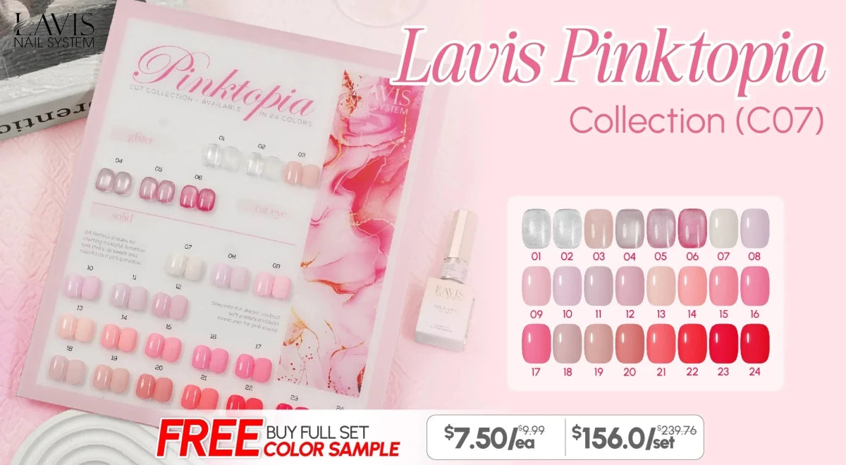 LAVIS C07 Pinktopia Collection - DTK Nail Supply
