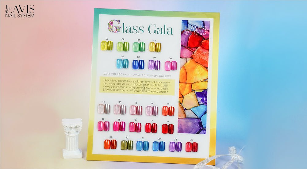 LAVIS C08 Glass Gala Collection - DTK Nail Supply