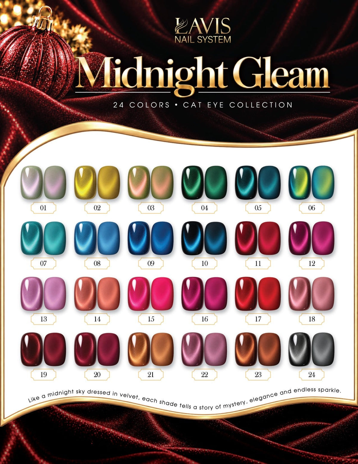 LAVIS C18 Midnight Gleam Collection - DTK Nail Supply