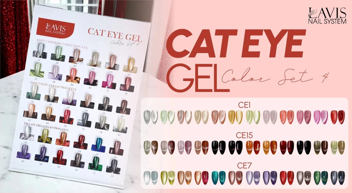 LAVIS CAT EYES SET 4 (CE1 - CE15 - CE7) - DTK Nail Supply