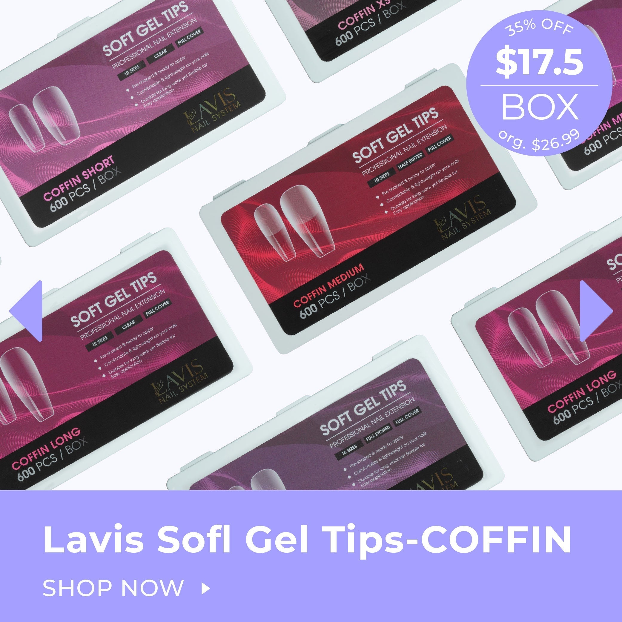 LAVIS Coffin - DTK Nail Supply