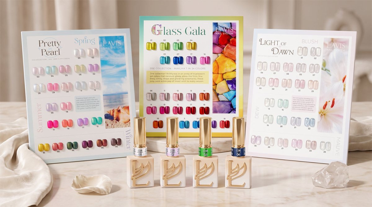 LAVIS Deluxe Gel Color Polishes - DTK Nail Supply