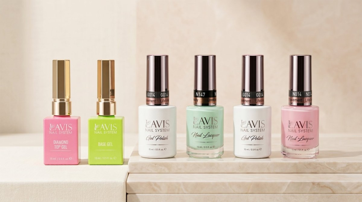 LAVIS Gel & Lacquer Matching Sets | Professional Nail Duos - DTK Nail Supply