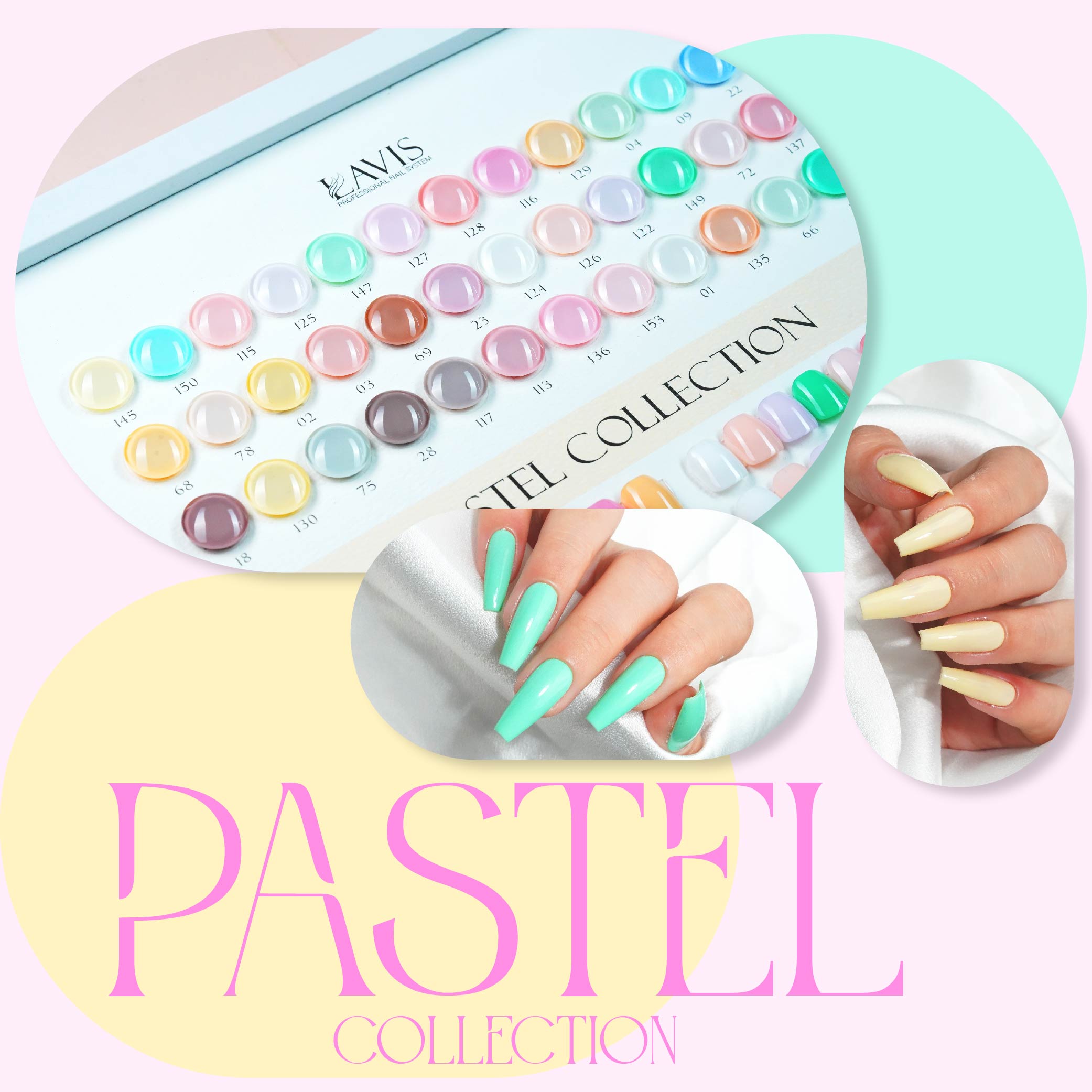 Lavis Pastel Colors - DTK Nail Supply