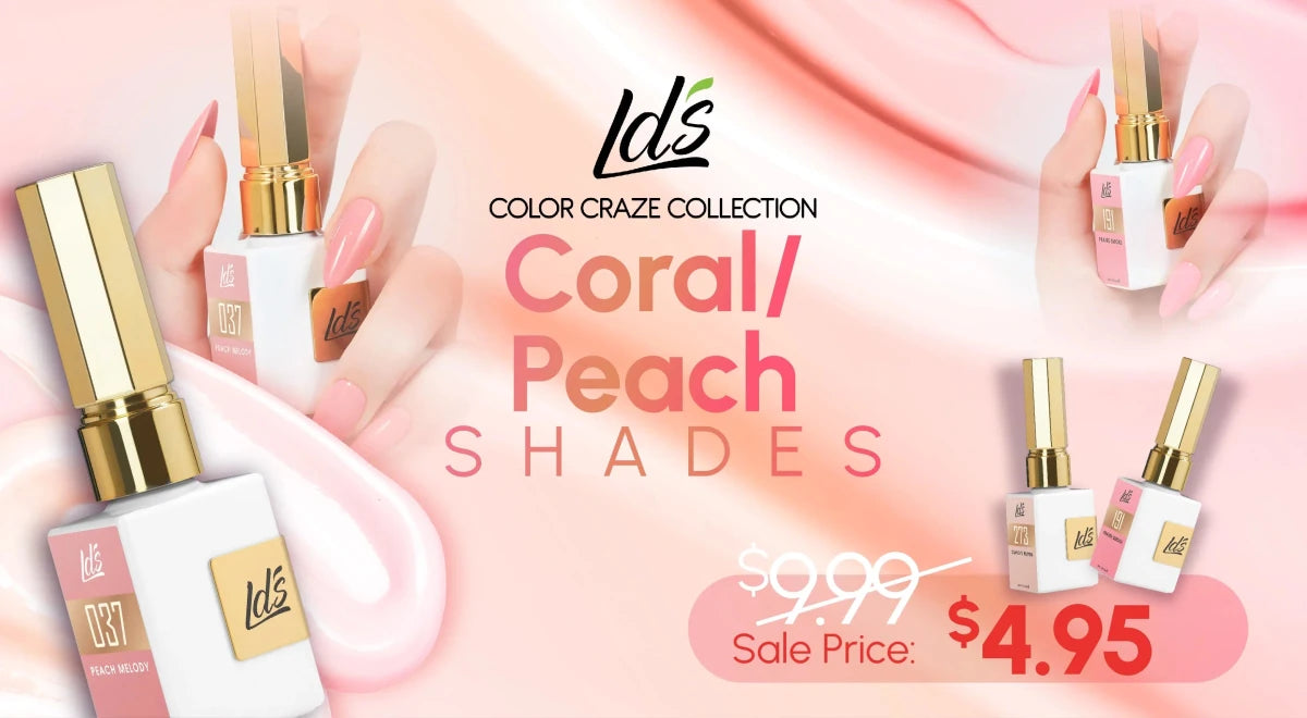 LDS Color Craze Collection - CORAL/PEACH - DTK Nail Supply