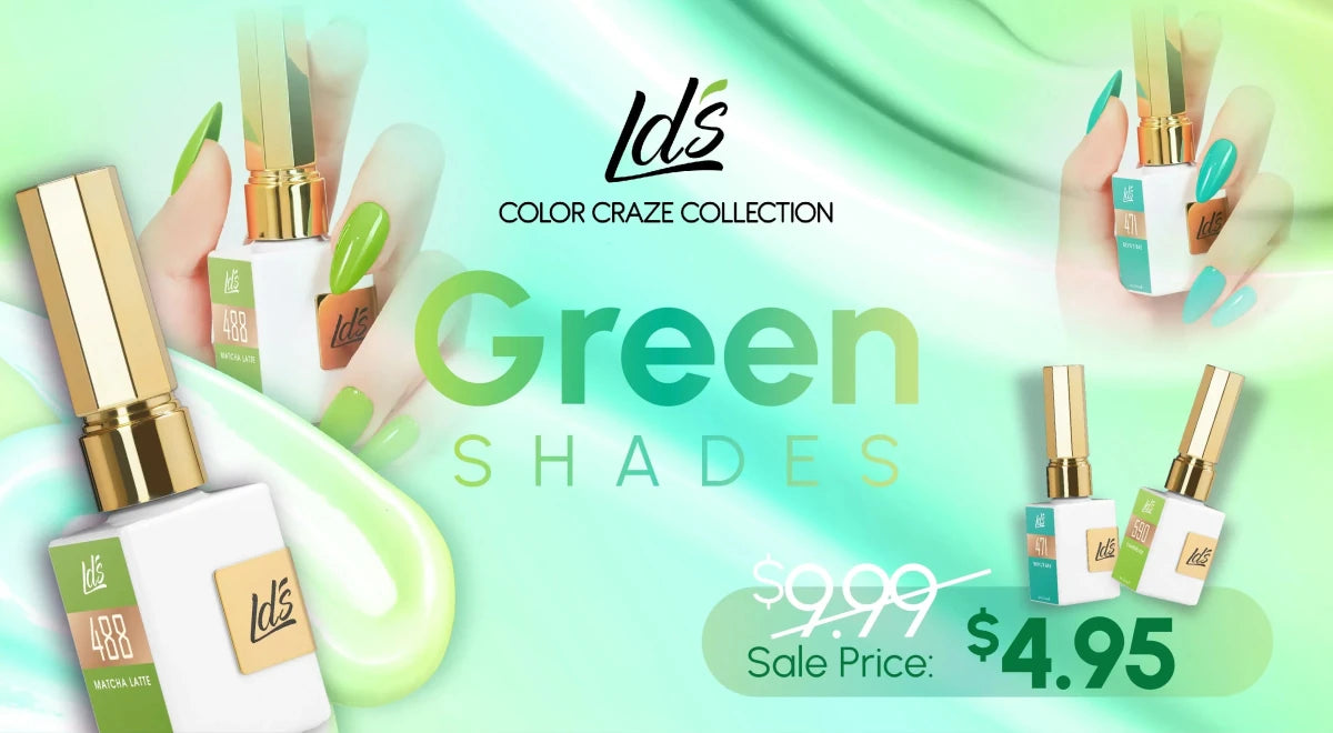 LDS Color Craze Collection - GREEN - DTK Nail Supply