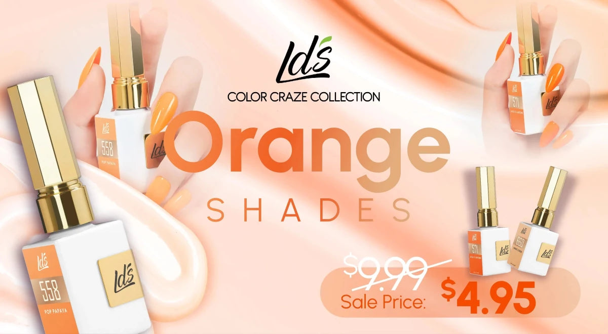 LDS Color Craze Collection - ORANGE - DTK Nail Supply
