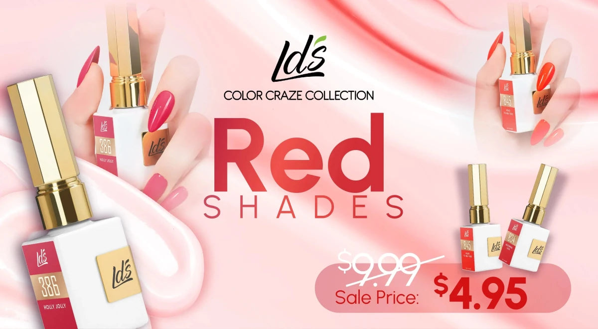 LDS Color Craze Collection - RED - DTK Nail Supply