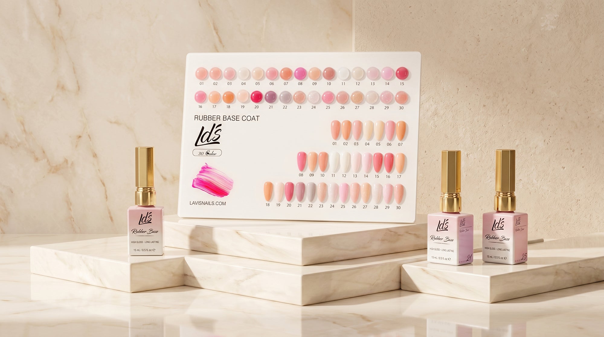 LDS Rubber Base Gel Ver 2 - Bouncy Blush Collection - DTK Nail Supply