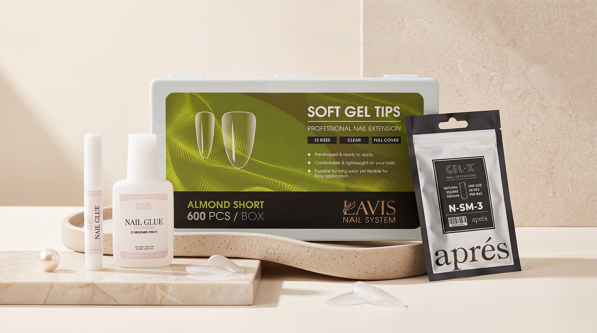 NAIL TIPS & GLUE - DTK Nail Supply