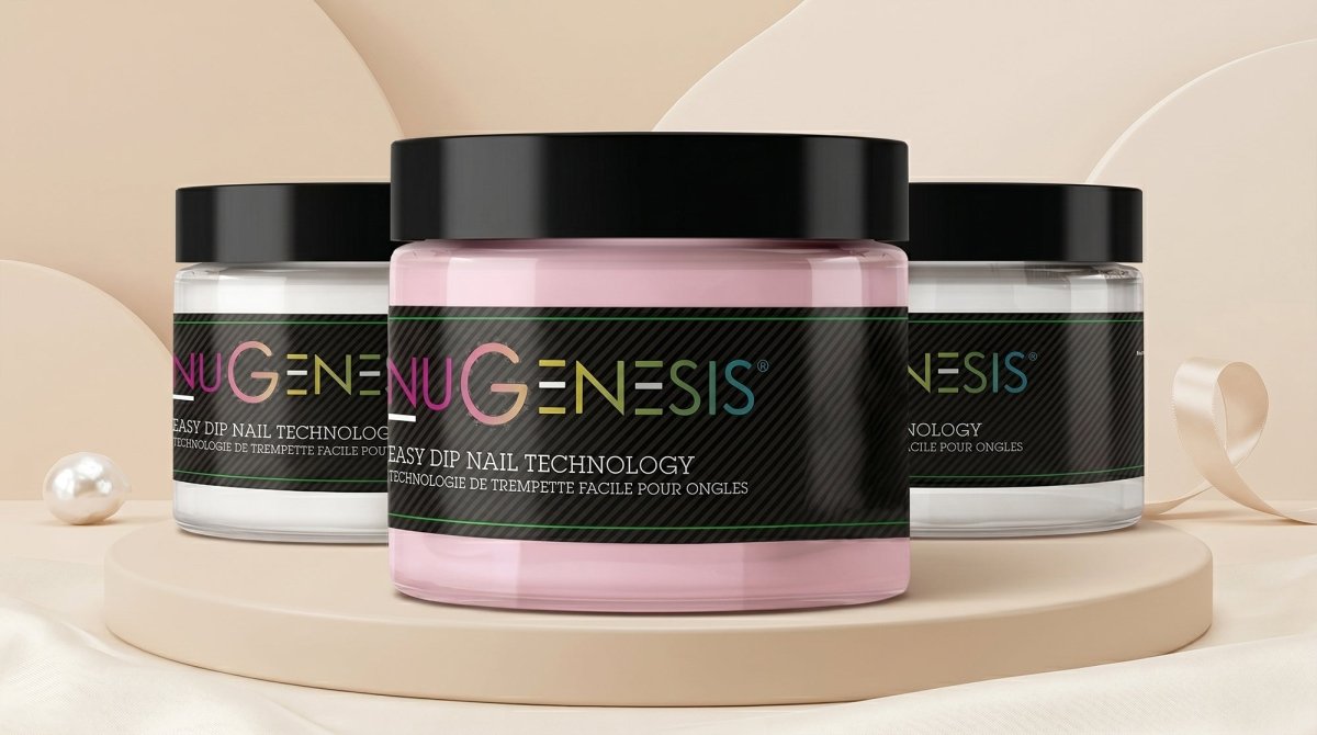 NUGENESIS PINK & WHITE ACRYLIC & DIPPING POWDER - DTK Nail Supply