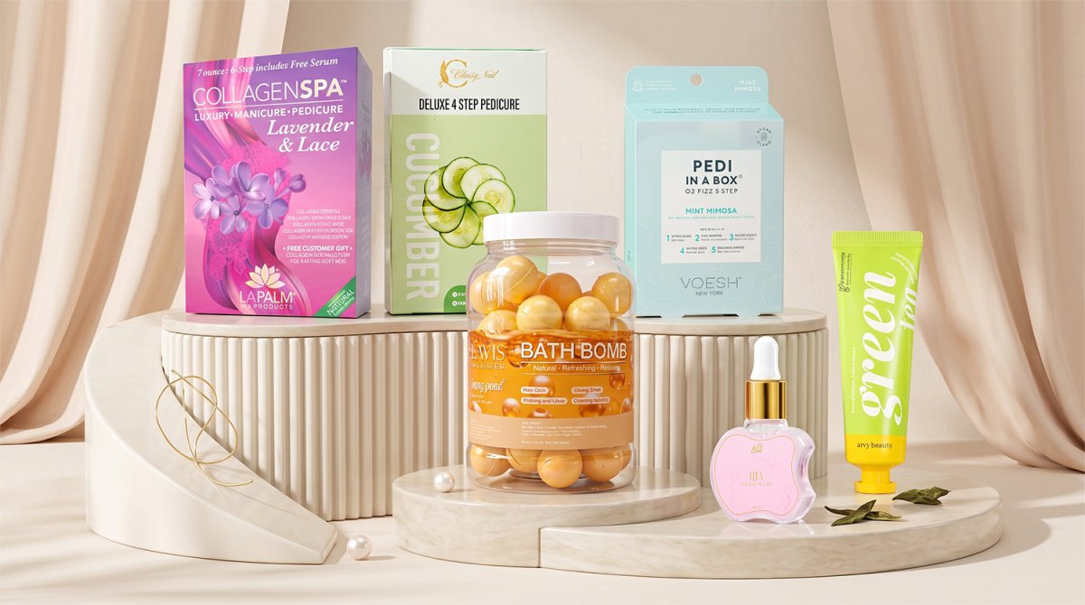 Pedi in a box - Voesh - Lapalm spa products - DTK Nail Supply