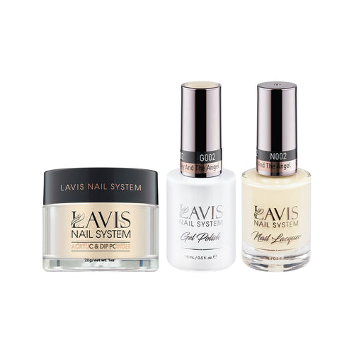  LAVIS 3 in 1 - 002 Charley And The Angel - Acrylic & Dip Powder, Gel & Lacquer by LAVIS NAILS sold by DTK Nail Supply