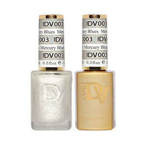 DND DV 003 Mercury Blues - DND Diva Gel Polish & Matching Nail Lacquer Duo Set
