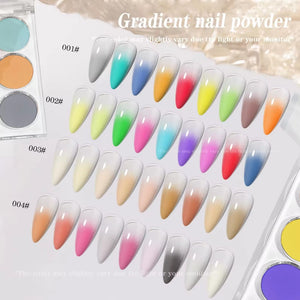  9 Colors Gradient Nail Chrome Powder 003# Choco Cinnamon by Chrome sold by DTK Nail Supply
