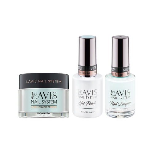  LAVIS 3 in 1 - 009 Baby Bu-Loo - Acrylic & Dip Powder, Gel & Lacquer by LAVIS NAILS sold by DTK Nail Supply