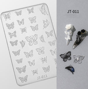 BUNDLE & SAVE: 7 Silicone Nail Mold JT + 2 Plaster Gel + FREE 1 Tweezer