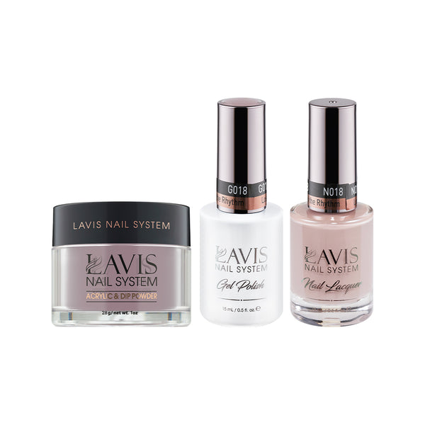  LAVIS 3 in 1 - 018 Lost in the Rhythm - Acrylic & Dip Powder, Gel & Lacquer by LAVIS NAILS sold by DTK Nail Supply