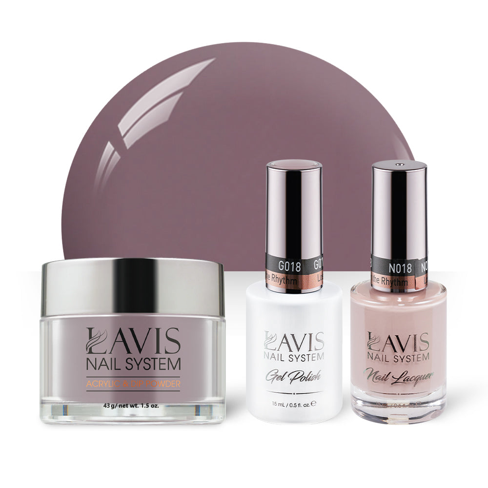  LAVIS 3 in 1 - 018 Lost in the Rhythm - Acrylic & Dip Powder, Gel & Lacquer by LAVIS NAILS sold by DTK Nail Supply