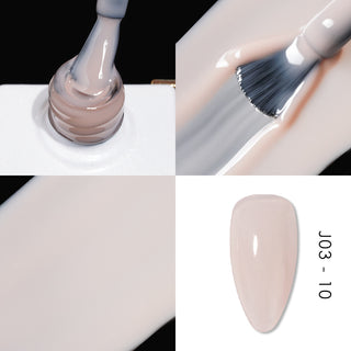 Jelly Gel Polish Colors - Lavis J03-10 - Bare With Me Collection
