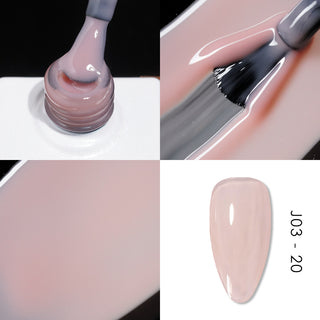 Jelly Gel Polish Colors - Lavis J03-20 - Bare With Me Collection
