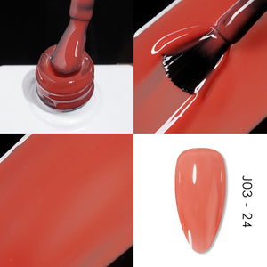 Jelly Gel Polish Colors - Lavis J03-24 - Bare With Me Collection by LAVIS NAILS sold by DTK Nail Supply