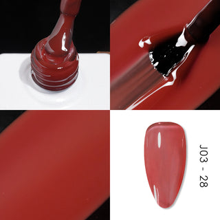 Jelly Gel Polish Colors - Lavis J03-28 - Bare With Me Collection