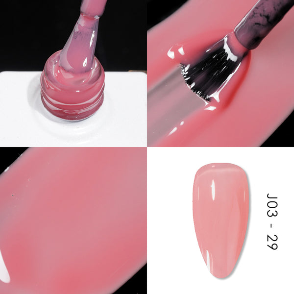 Jelly Gel Polish Colors - Lavis J03-29 - Bare With Me Collection by LAVIS NAILS sold by DTK Nail Supply