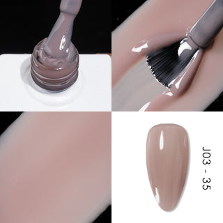 Jelly Gel Polish Colors - Lavis J03-35 - Bare With Me Collection