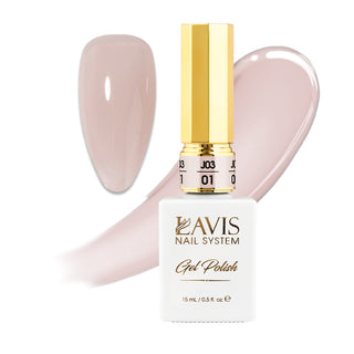 Jelly Gel Polish Colors - Lavis J03-01 - Bare With Me Collection by LAVIS NAILS sold by DTK Nail Supply