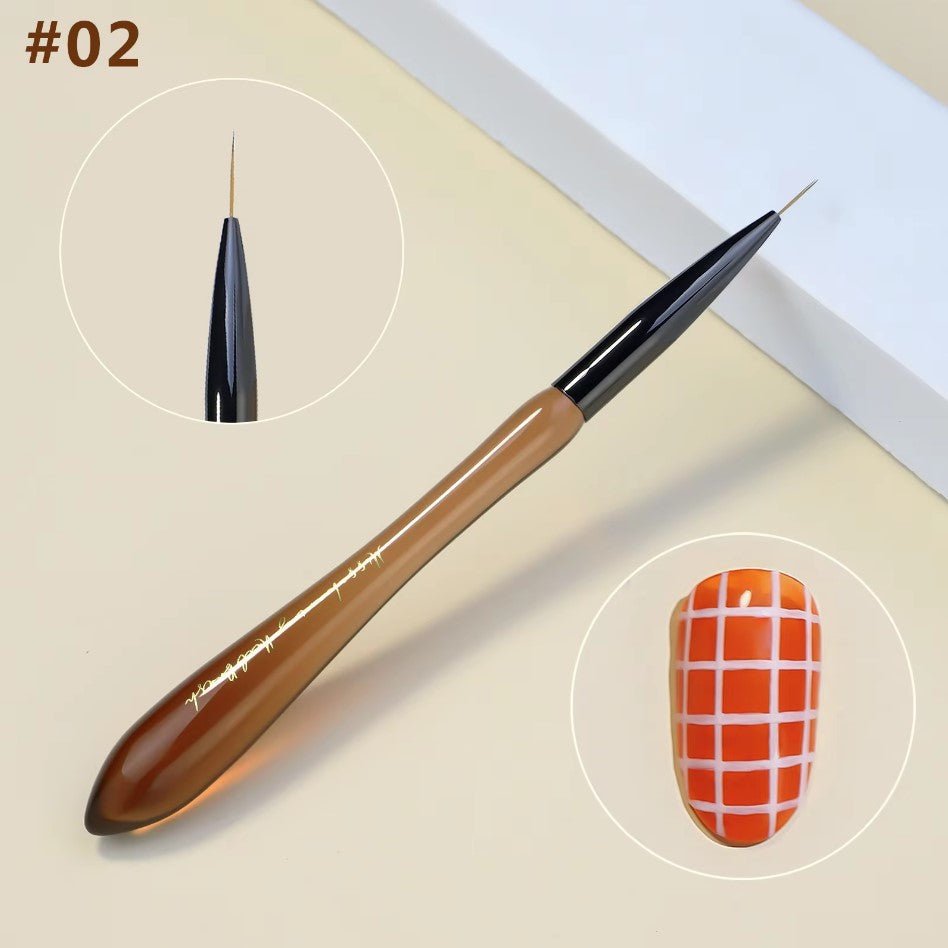 02 Long Cable Brush - DTK Nail Supply