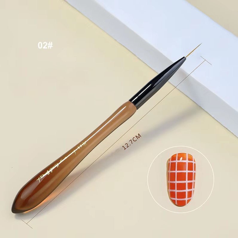 02 Long Cable Brush - DTK Nail Supply