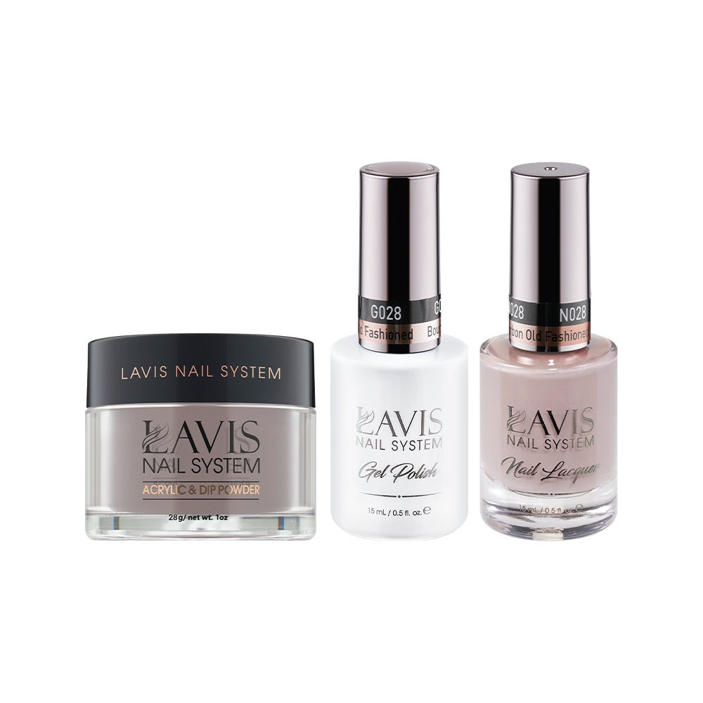  LAVIS 3 in 1 - 028 Bourbon Old Fashioned - Acrylic & Dip Powder, Gel & Lacquer by LAVIS NAILS sold by DTK Nail Supply