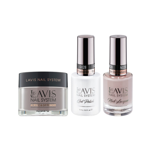  LAVIS 3 in 1 - 028 Bourbon Old Fashioned - Acrylic & Dip Powder, Gel & Lacquer by LAVIS NAILS sold by DTK Nail Supply